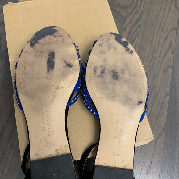 Zara blue sequin flats - Picture 5 of 5